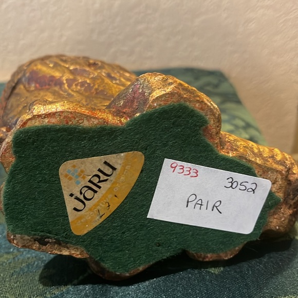 Vintage Gold Rooster and chicken by Jaru of California - Picture 6 of 8